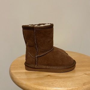 LAM Girls Winter BOOTIES Suede FUR ‎ LINED 7C
